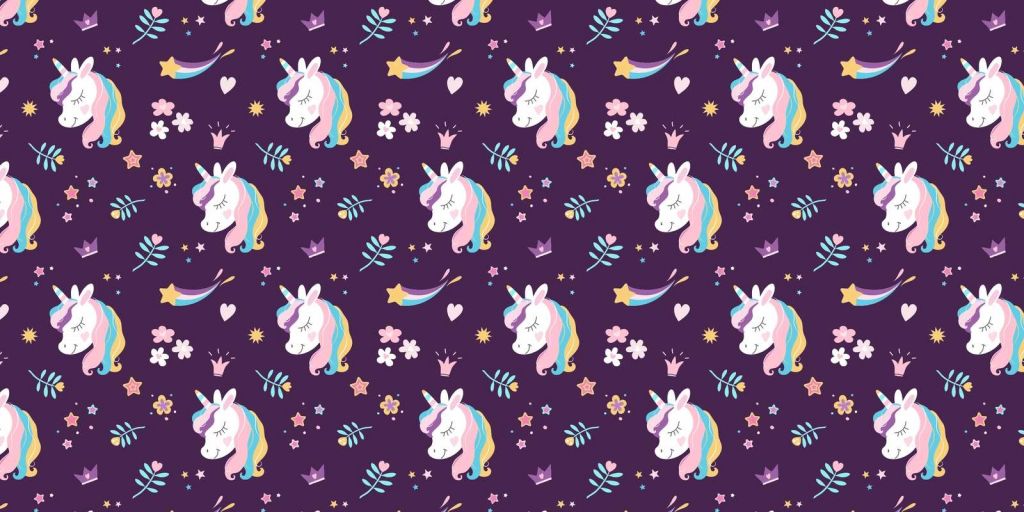 Einhorn mit bunter Mähne