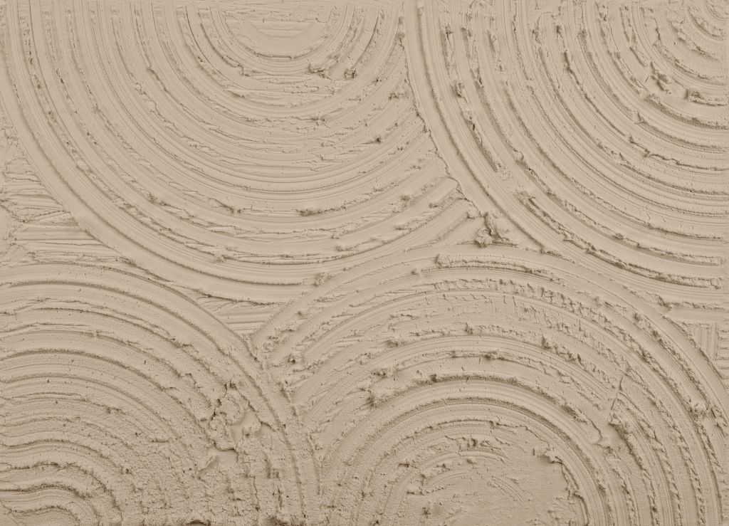 Zen Kreise grobe Struktur in taupe