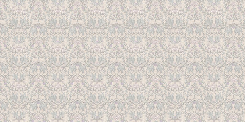 Morris Blumendamast - neutral beige