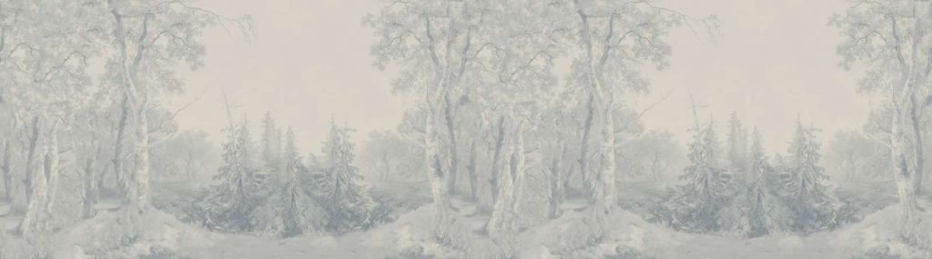 Waldlandschaft Blaues Panorama