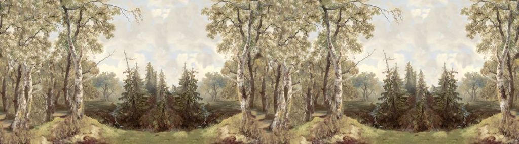 Waldlandschaft Farbpanorama