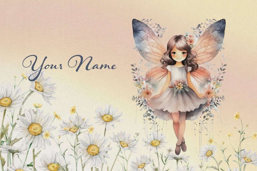 Blumenelfe im Gänseblümchenfeld