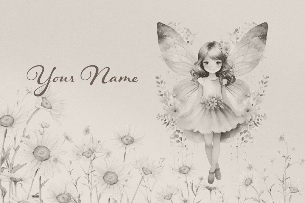 Elfchen im sanften Gänseblümchenfeld