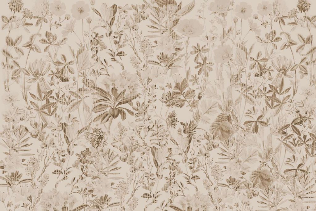 Garten Gerbarium Sepia Licht