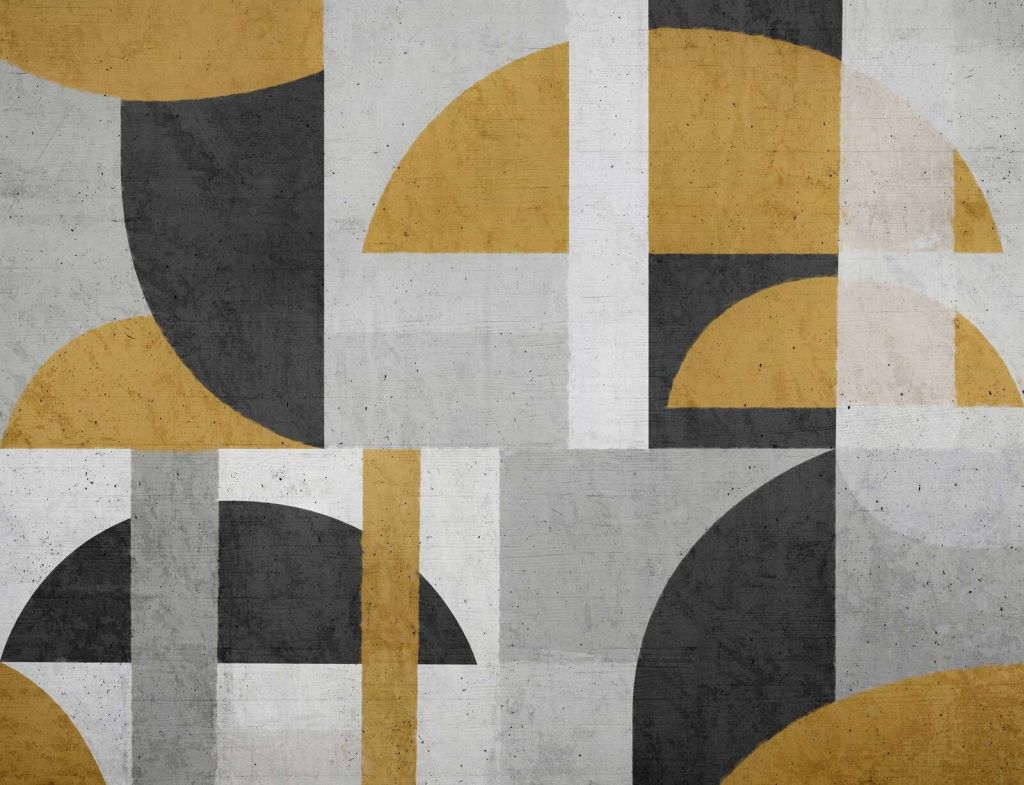 Halbmonde im Betonstil