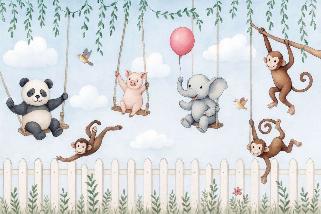 Tierfreunde auf dem Spielplatz