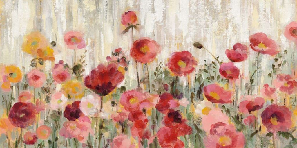 Sommerfeld voller Mohnblumen