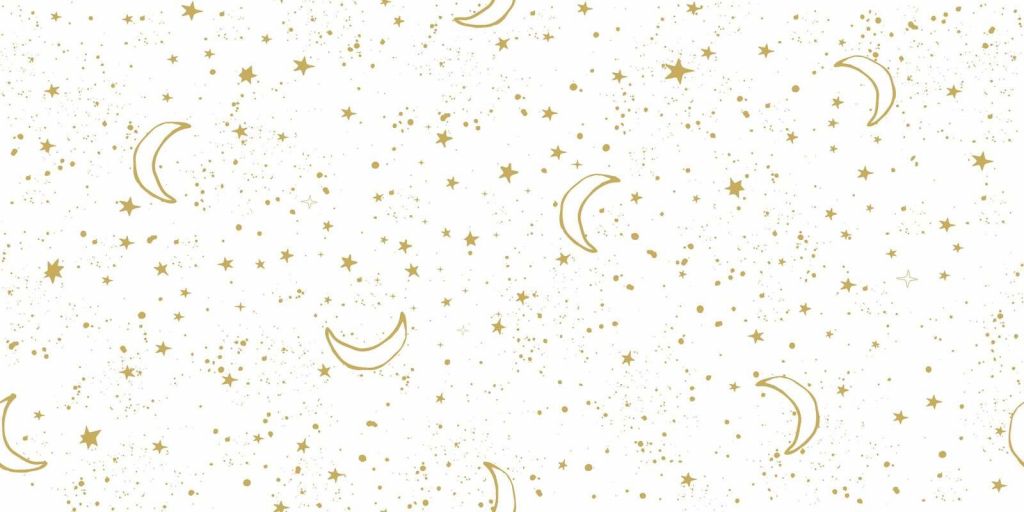 Goldenes Nachtlicht auf Weiß