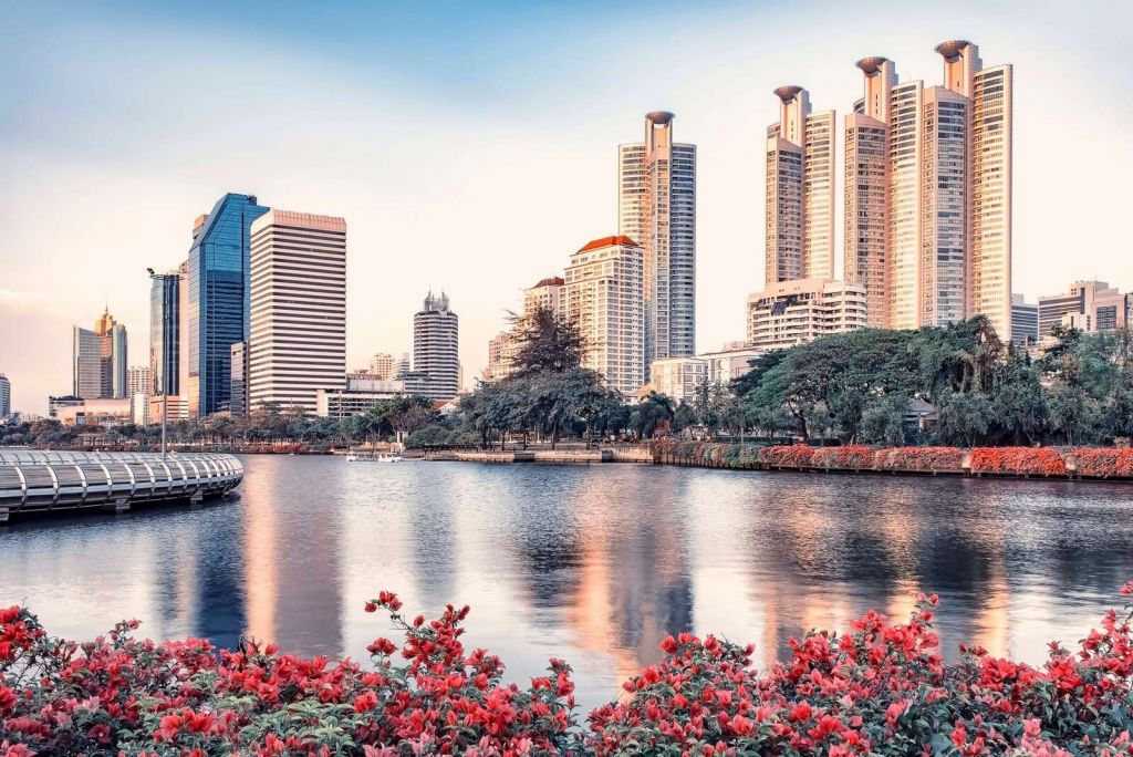 Blumen am Stadtwasserufer