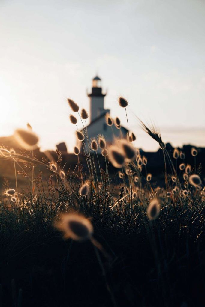 Leuchtturm in sommerlicher Abendglut