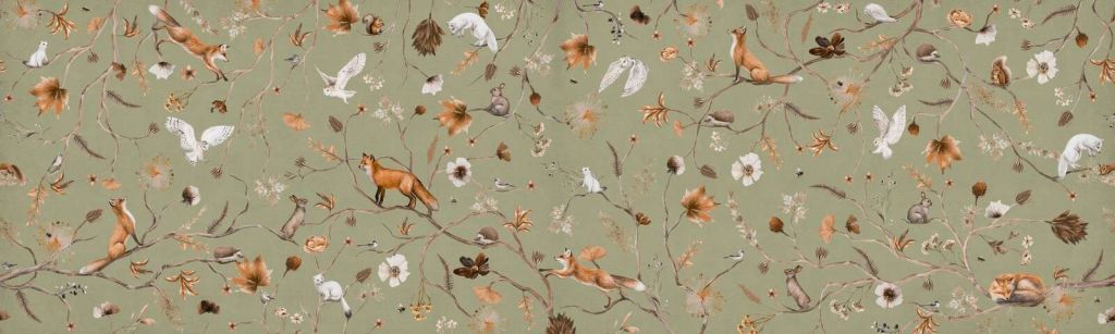 Verspielter Wald - Grün - Panorama