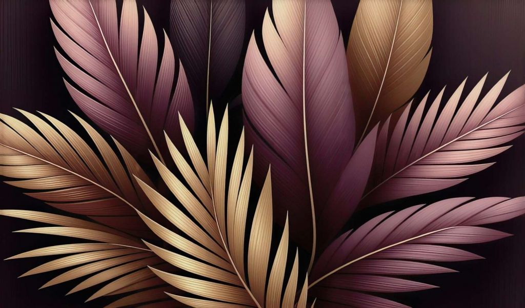 Weiche Federn in warmen Tönen.