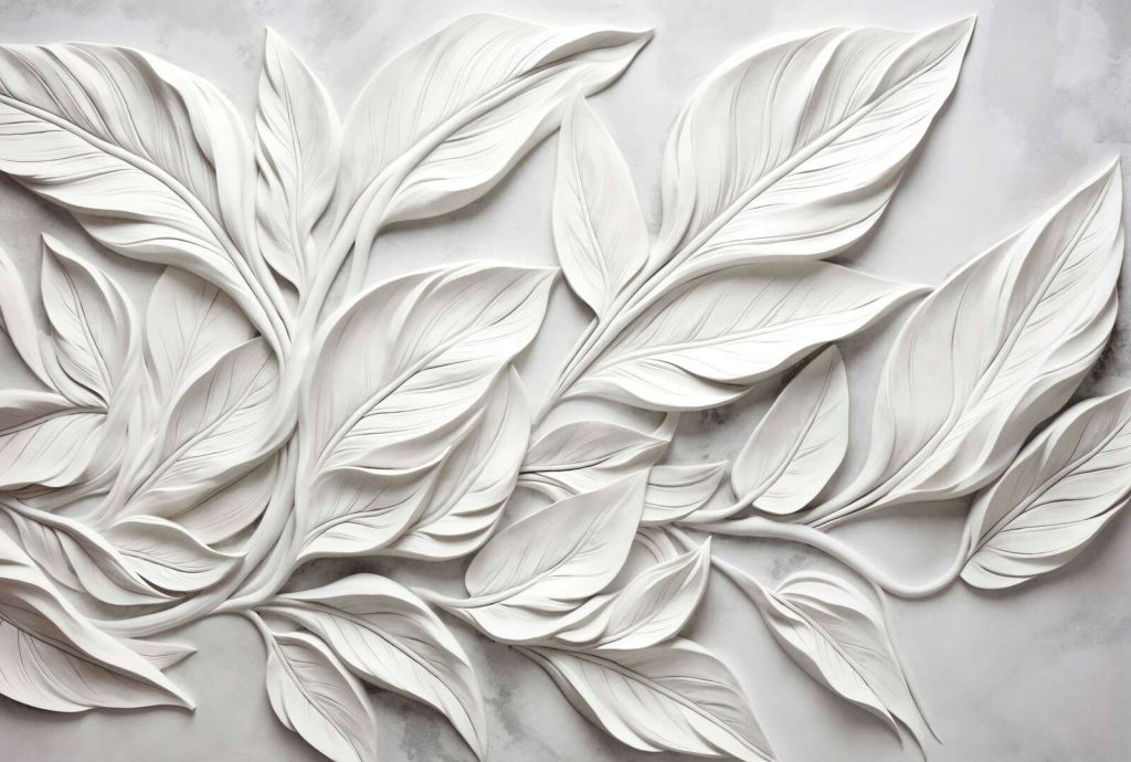 Sculptured art calm foliage