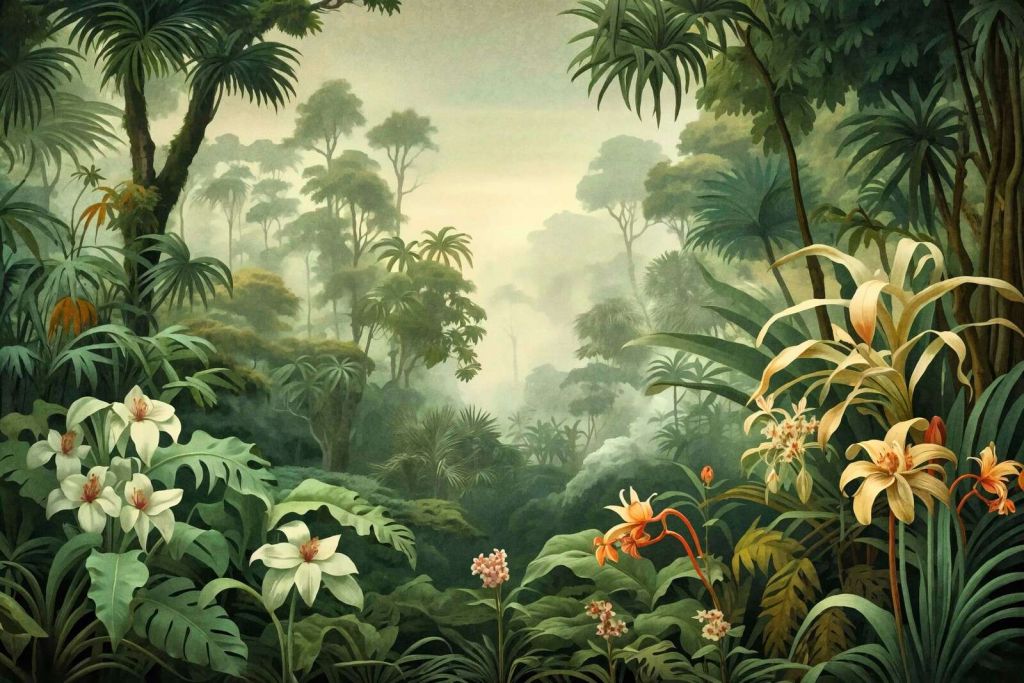 Tropical rainforest botanical escape