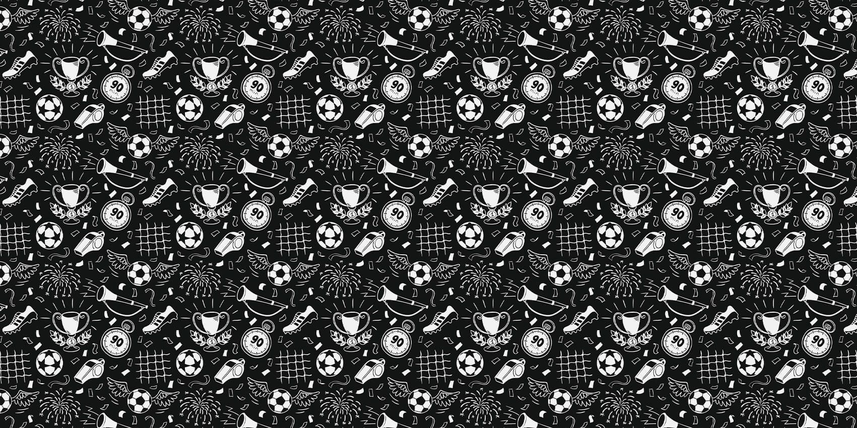 Fußball schwarz-weiß