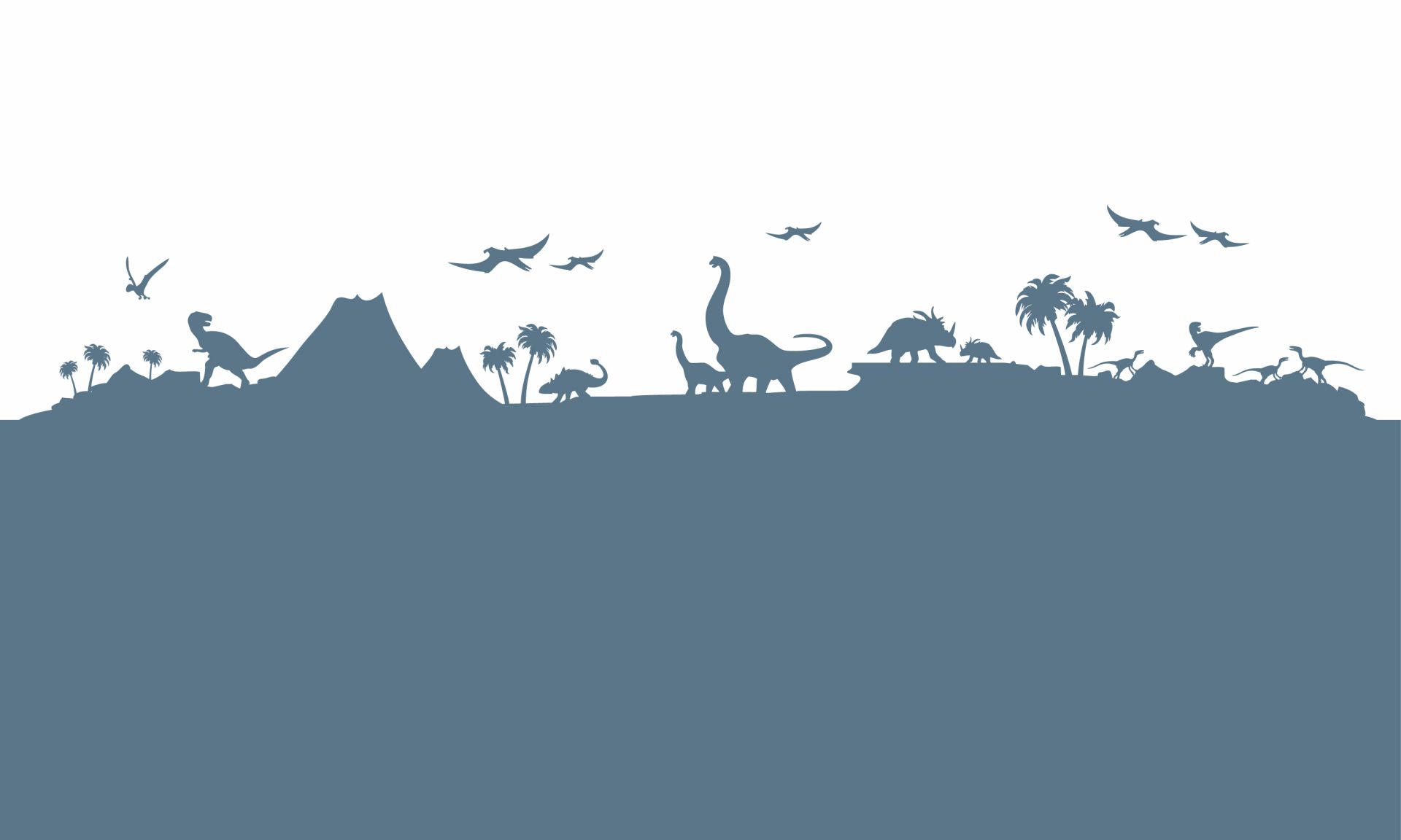 Dino-Silhouetten