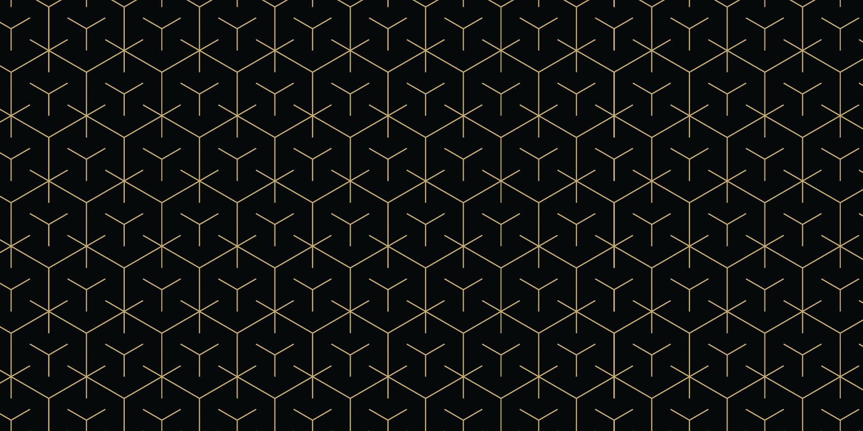 Geometrische Sechsecke, schwarz