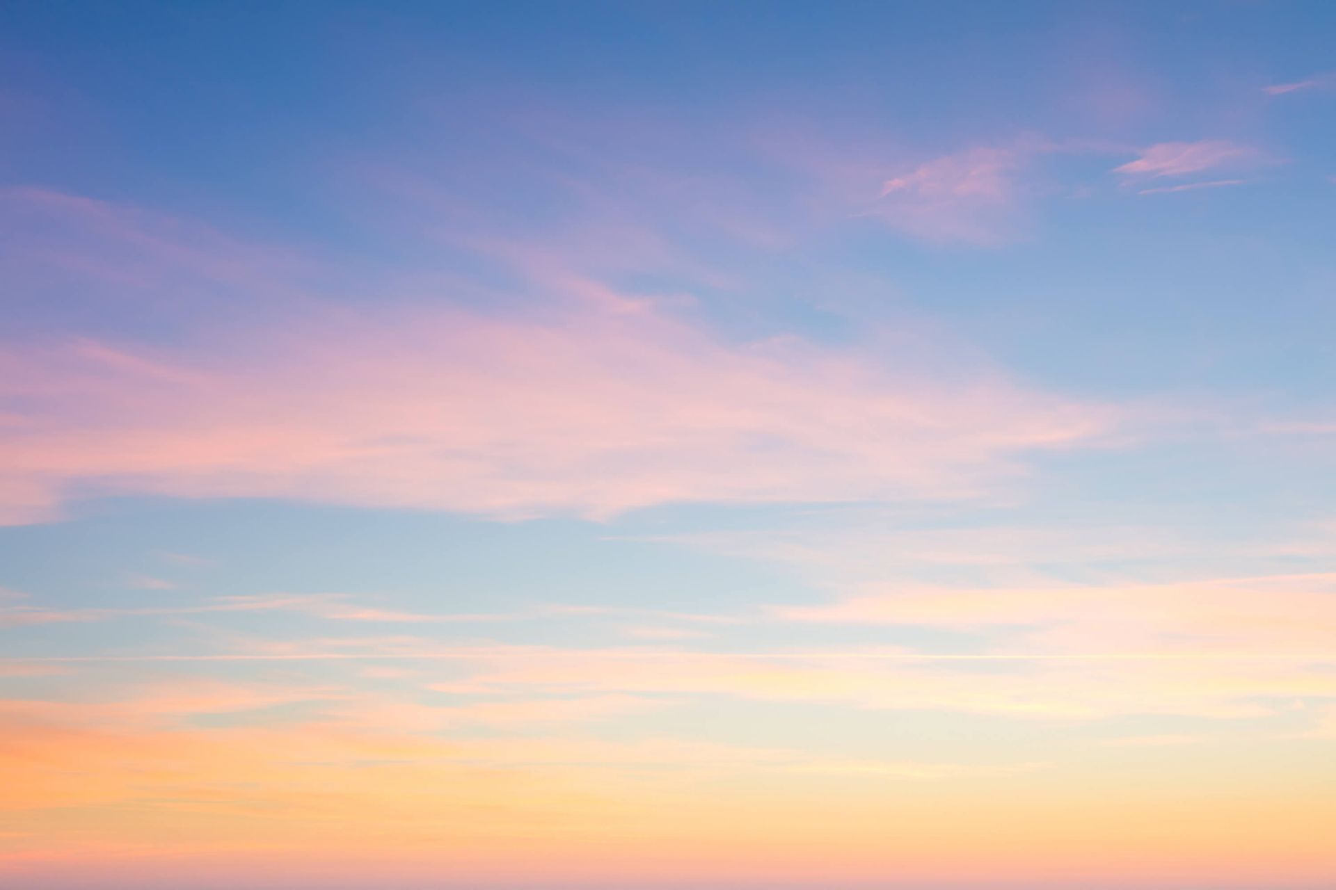 Himmel mit weichen Farben