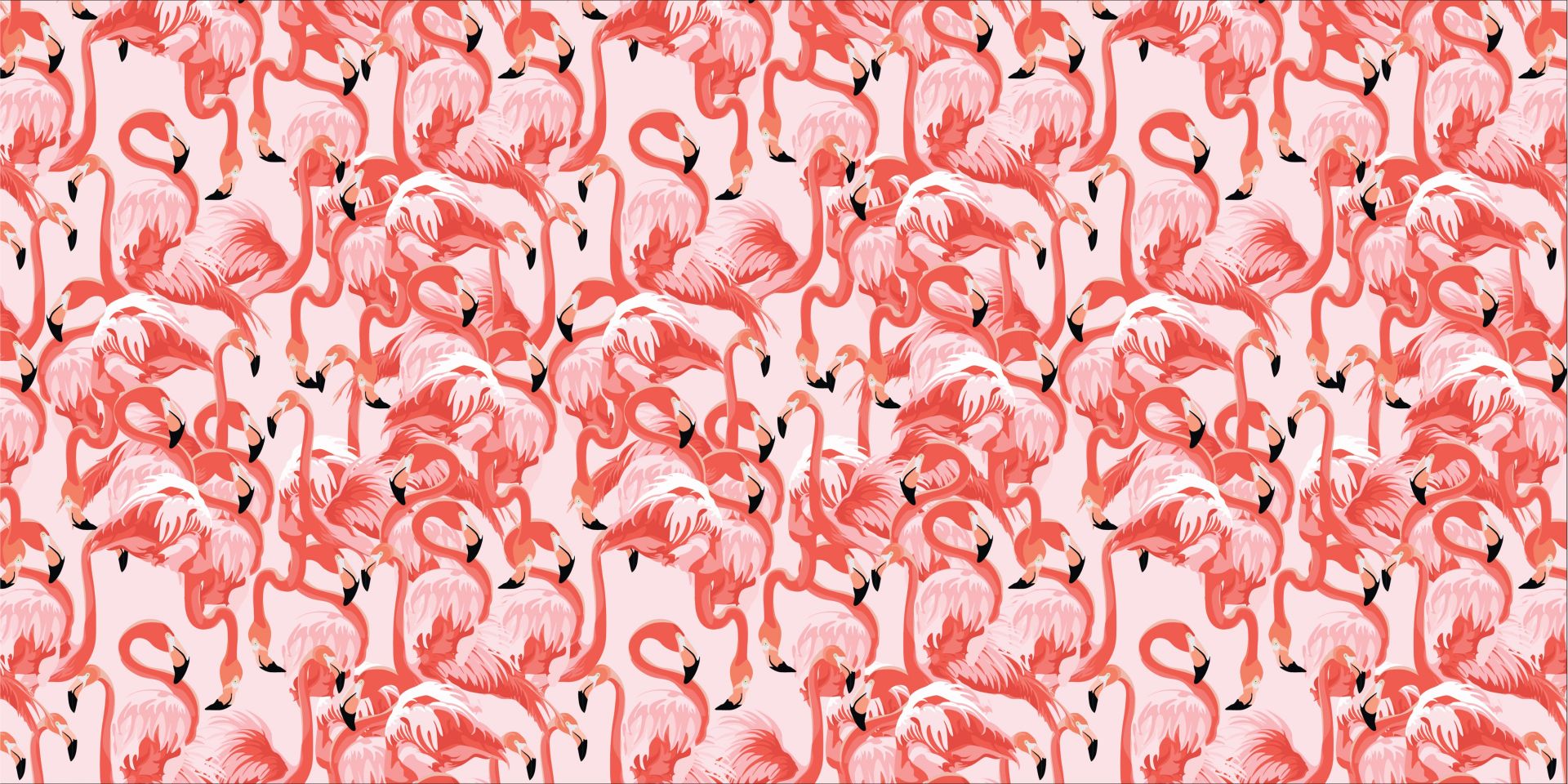 Exotische Flamingos