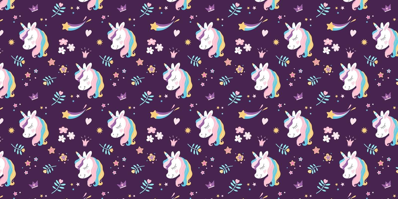 Einhorn mit bunter Mähne