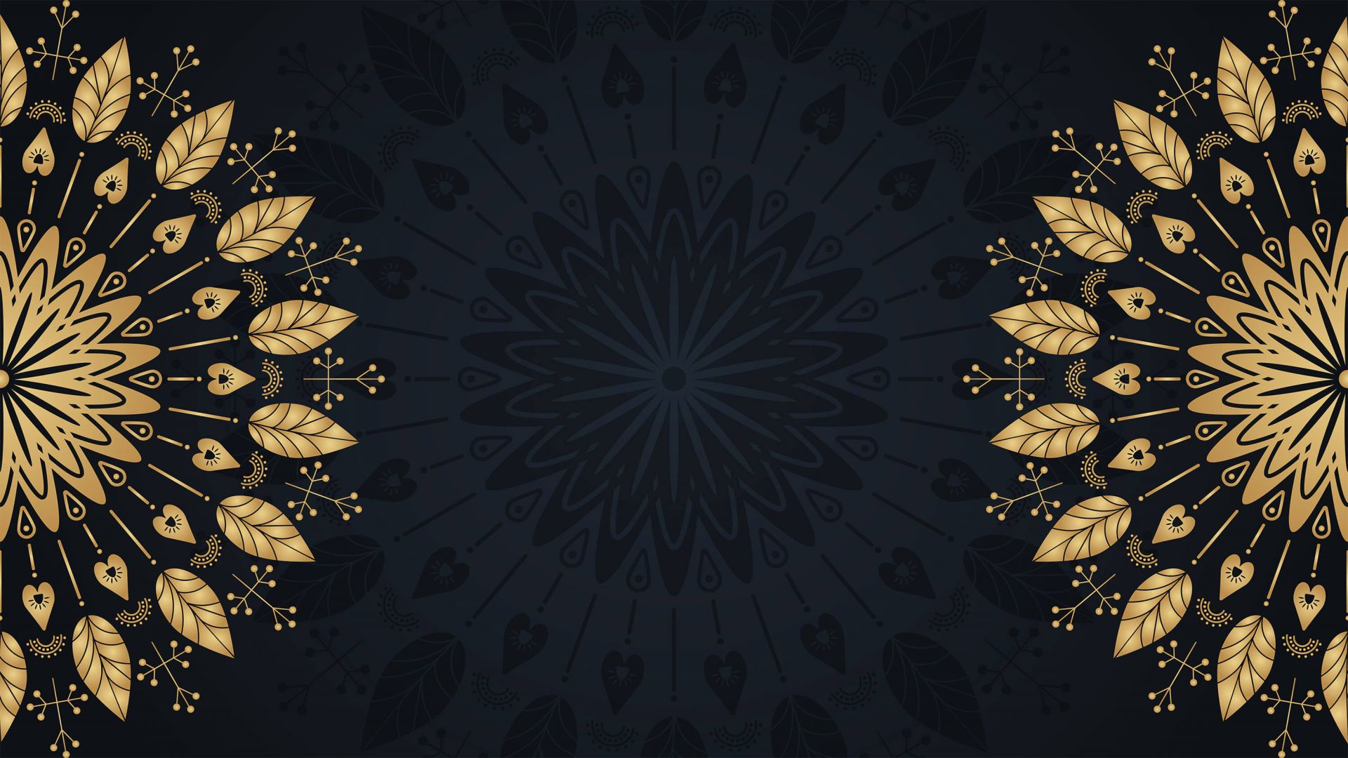 Blätter in Mandalas