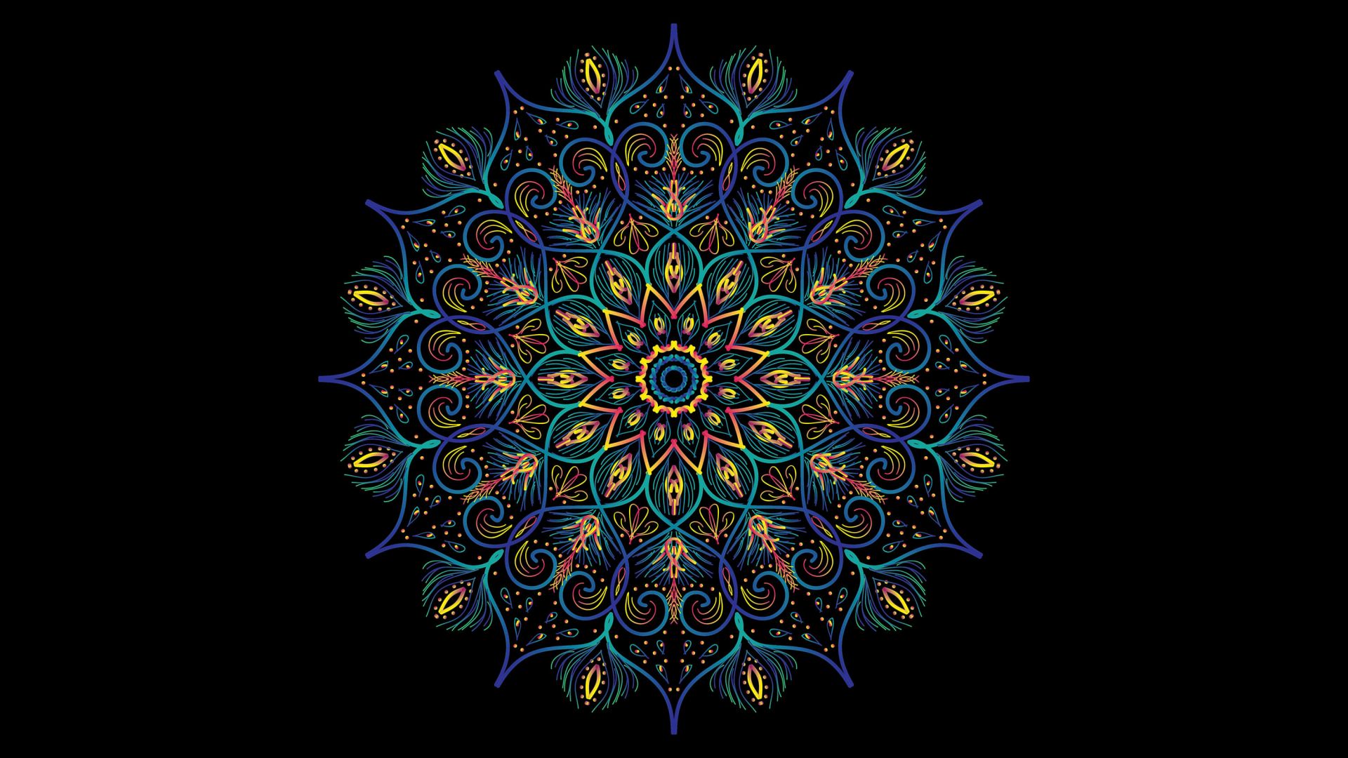 Buntes Mandala