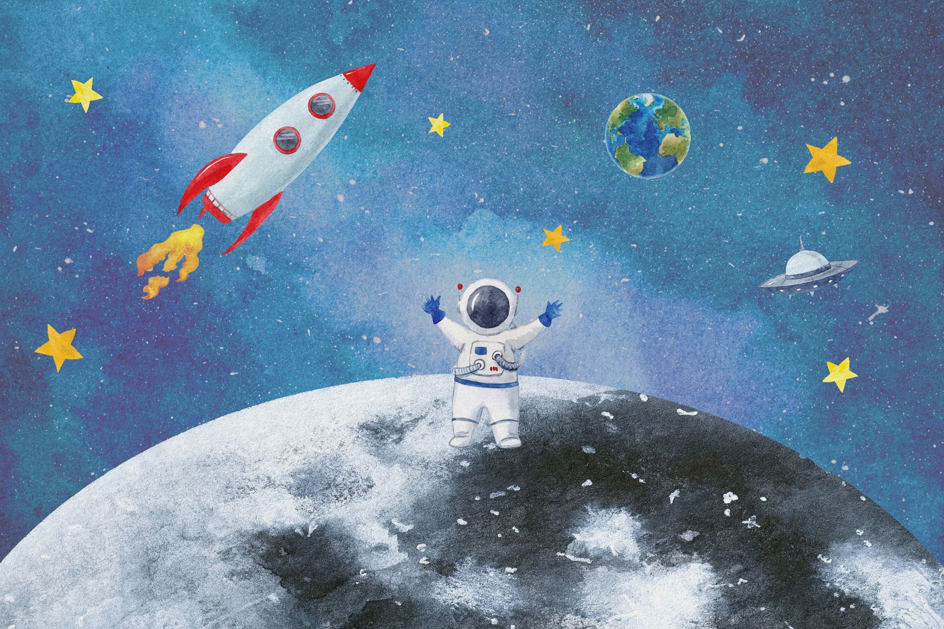 Astronaut auf dem Mond