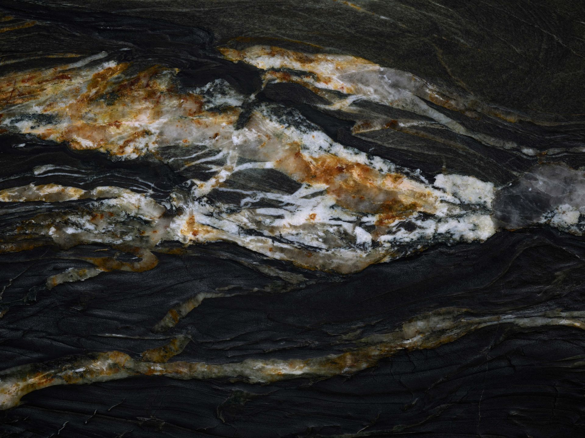 Schwarzer Marmor mit Relief