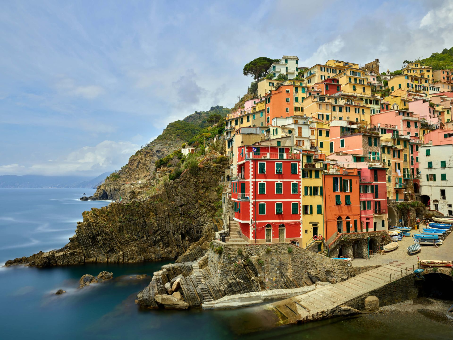 Italienische Ferienhäuser an der Küste