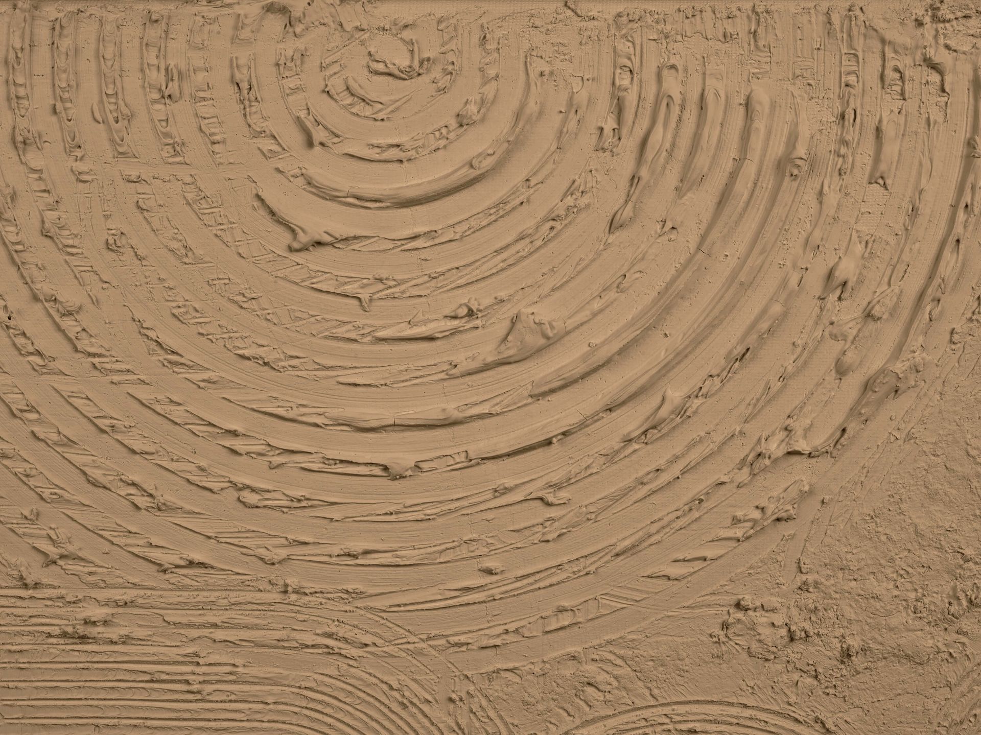Runde Formen und Linien in Goldbraun