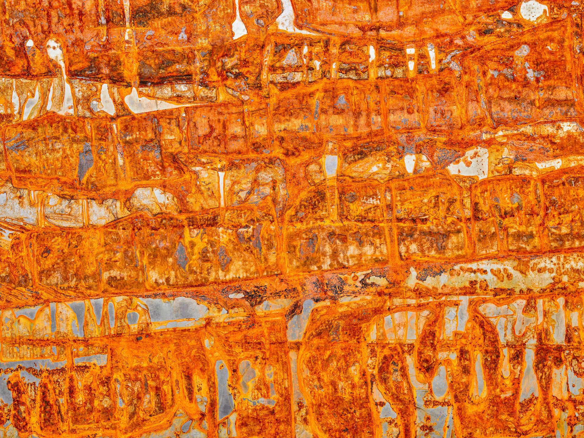 Verrostete Metallplatte