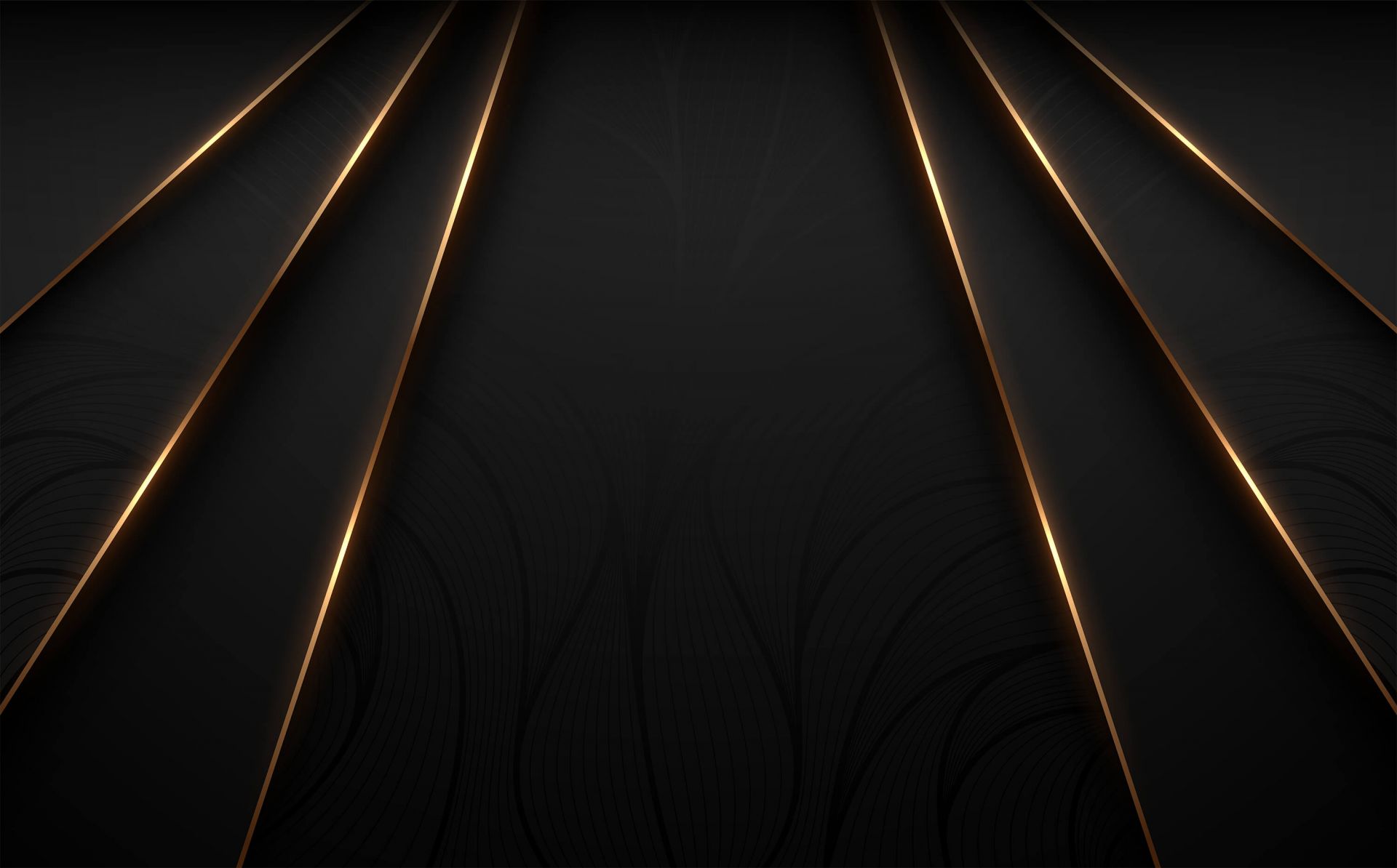 Verschnörkelte goldene Linien