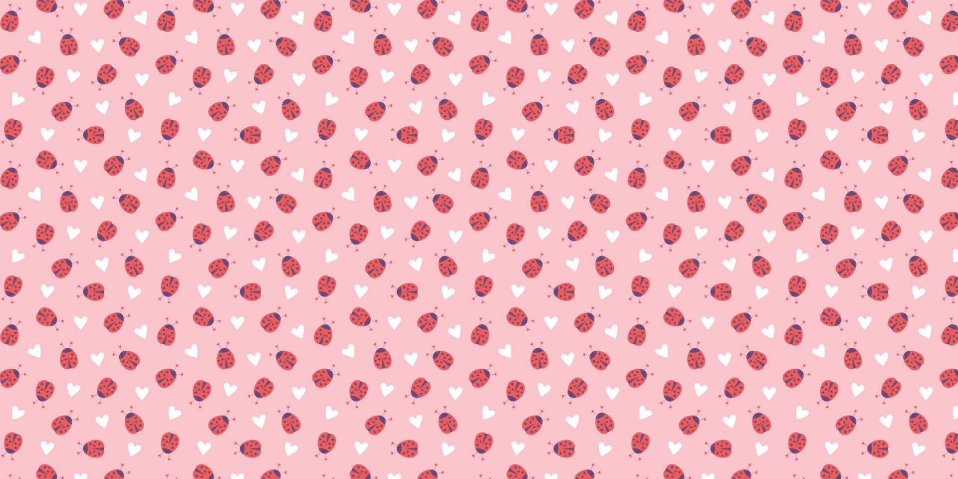 Marienkäfer mit Herzen