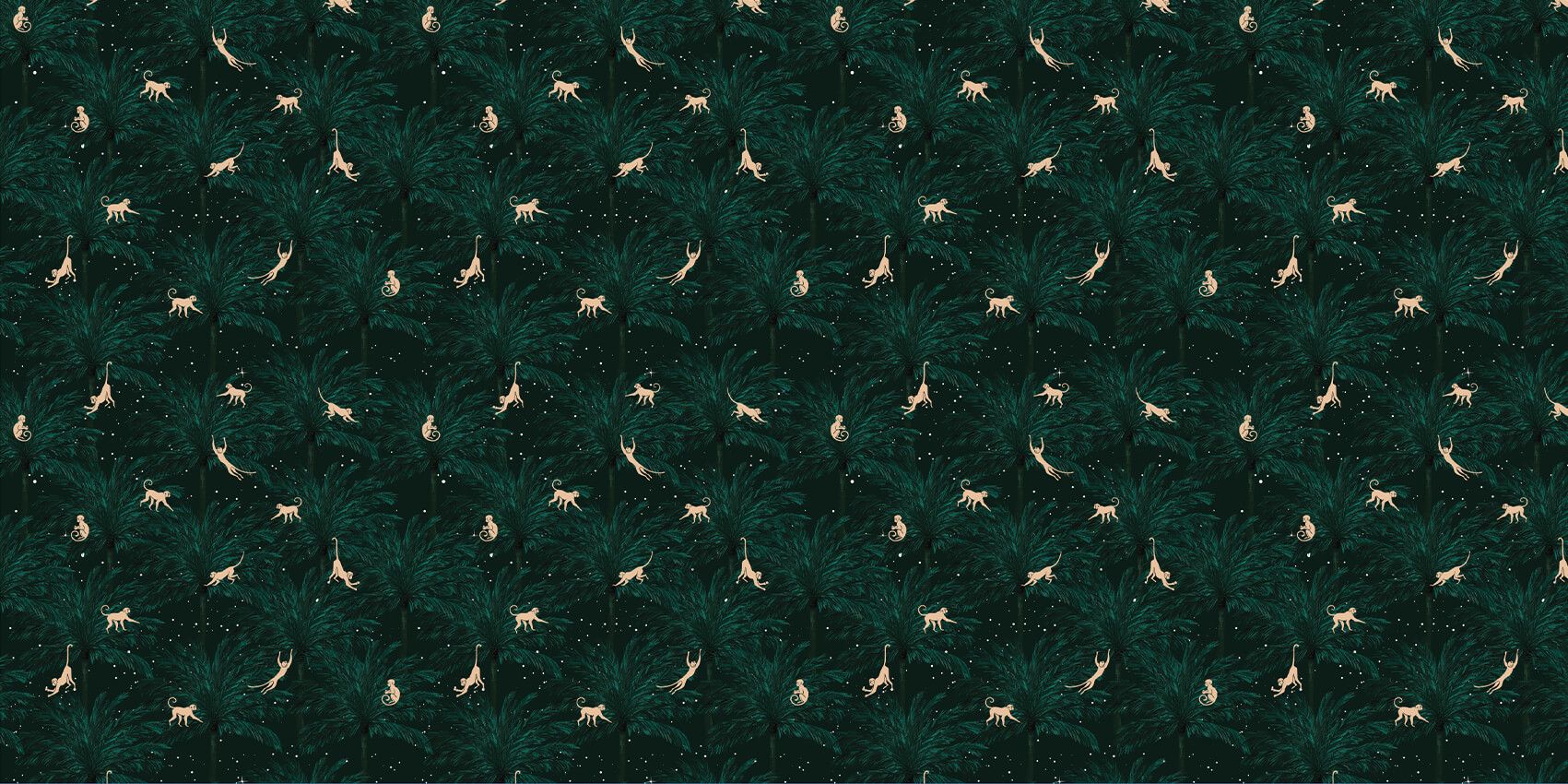 Tropische Affen - grün