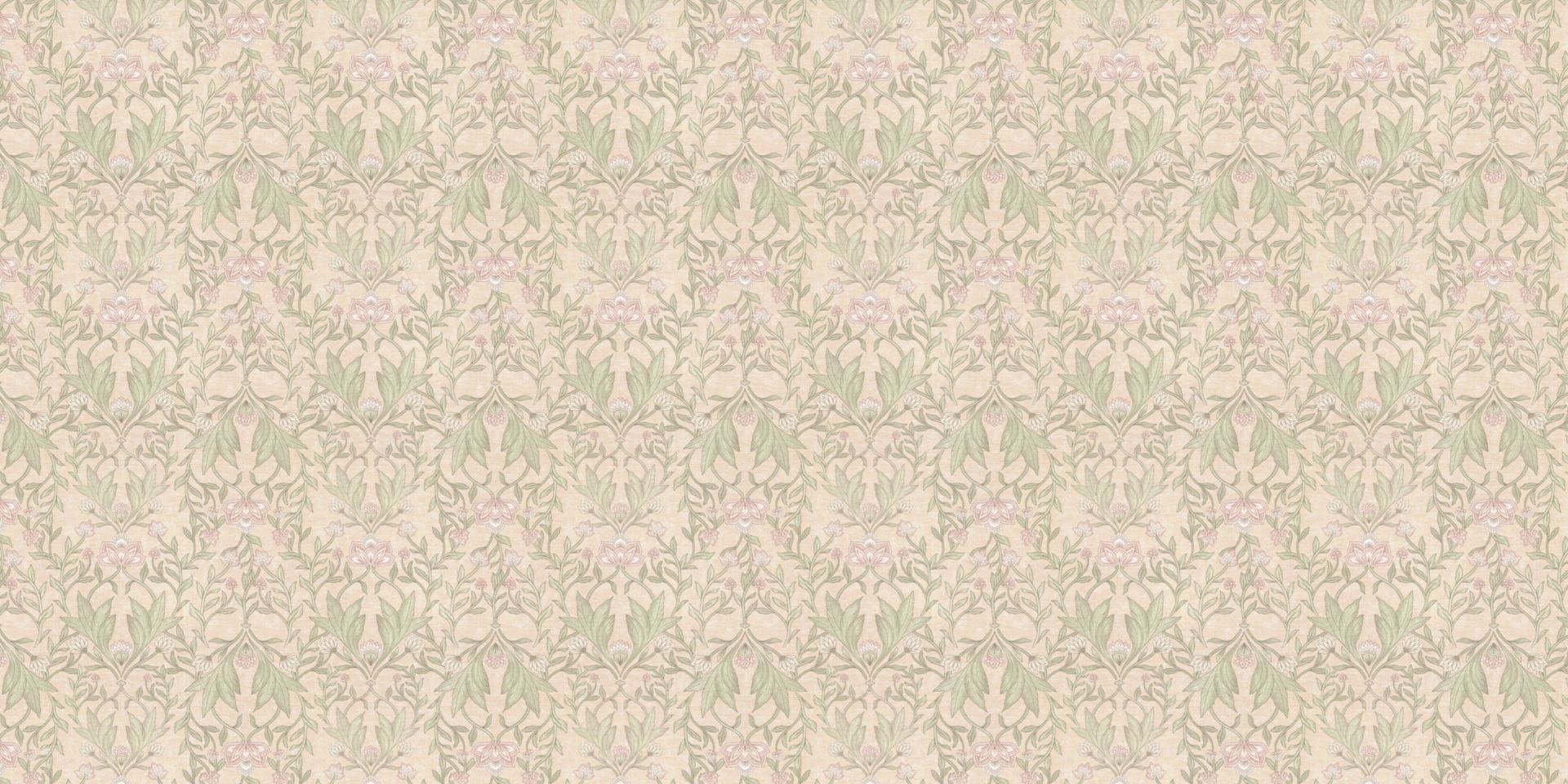 Morris Blumendamast - Pfirsichflaum