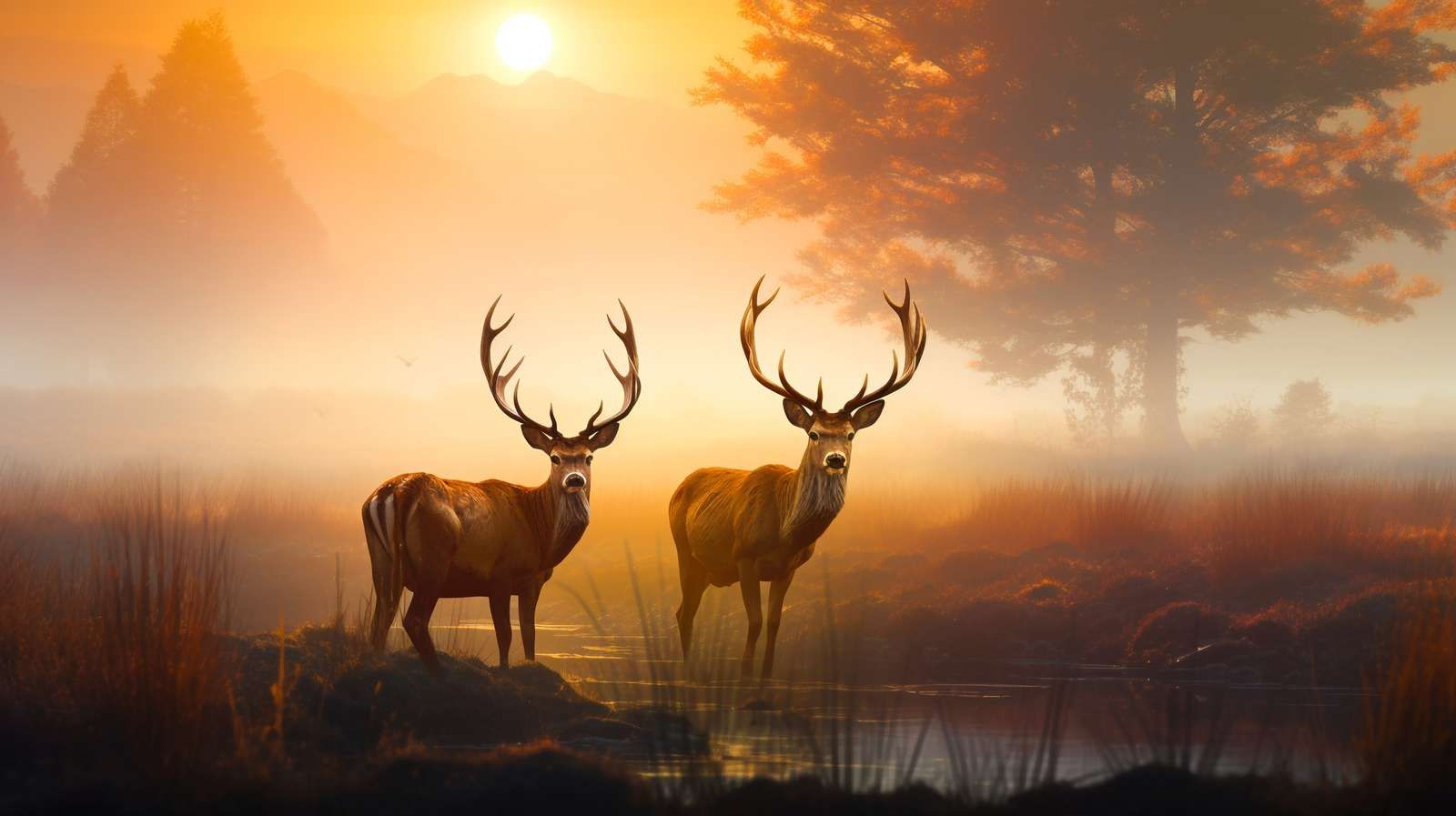 Morgenglanz Hirsch Pracht Morgenglanz Hirsch Pracht