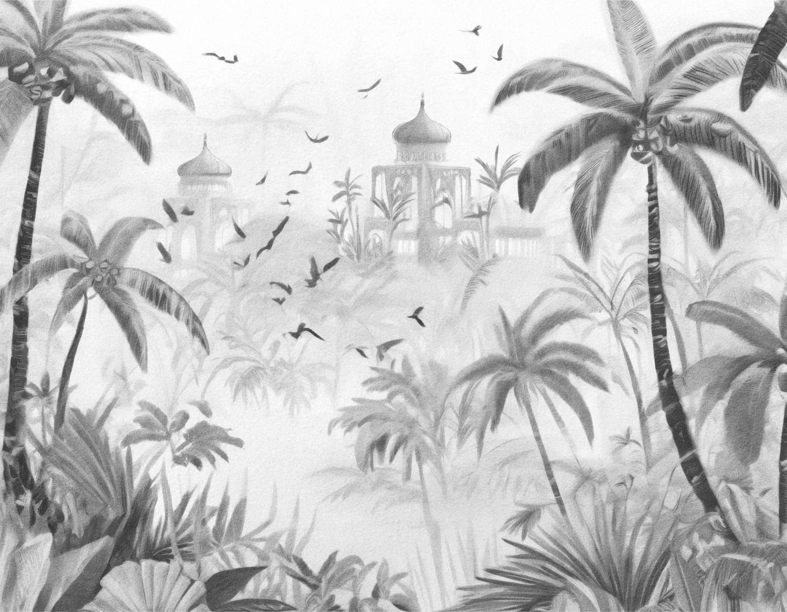 Orientalischer Garten bei Tagesanbruch