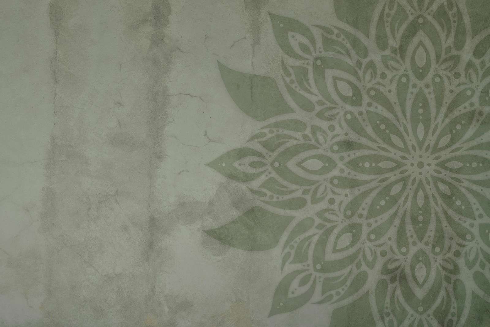 Grünes Rustikales Mandala