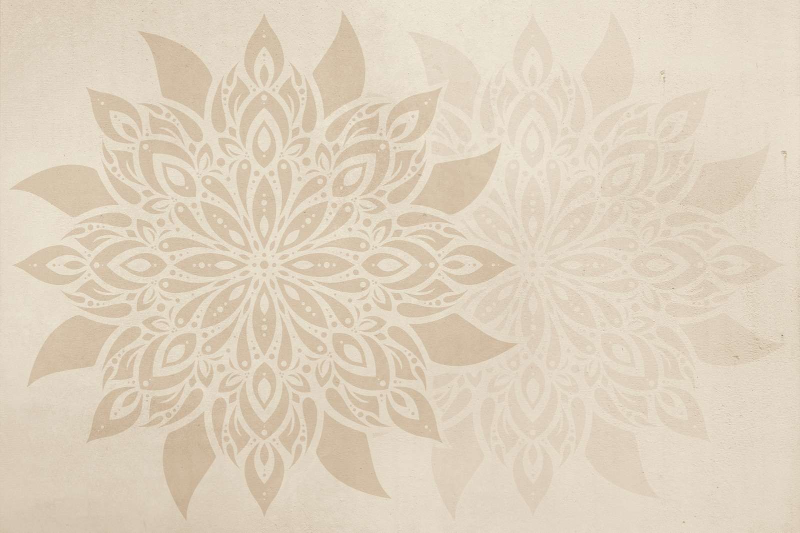 Beige Mandala Doppelt