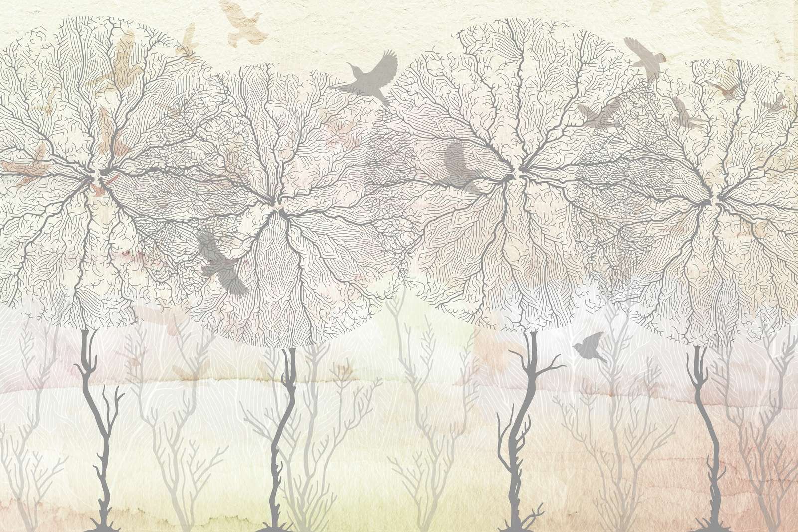 Graphic Trees - Yellow