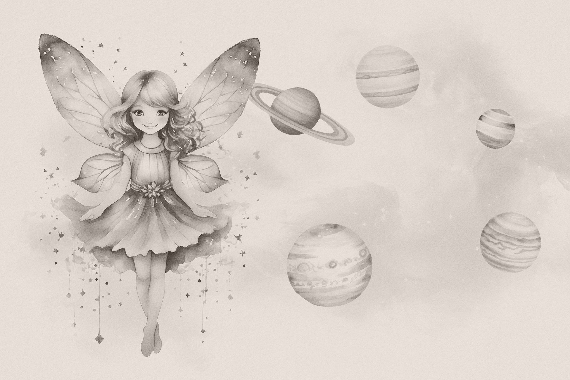 Raumelfe im Sternennebel