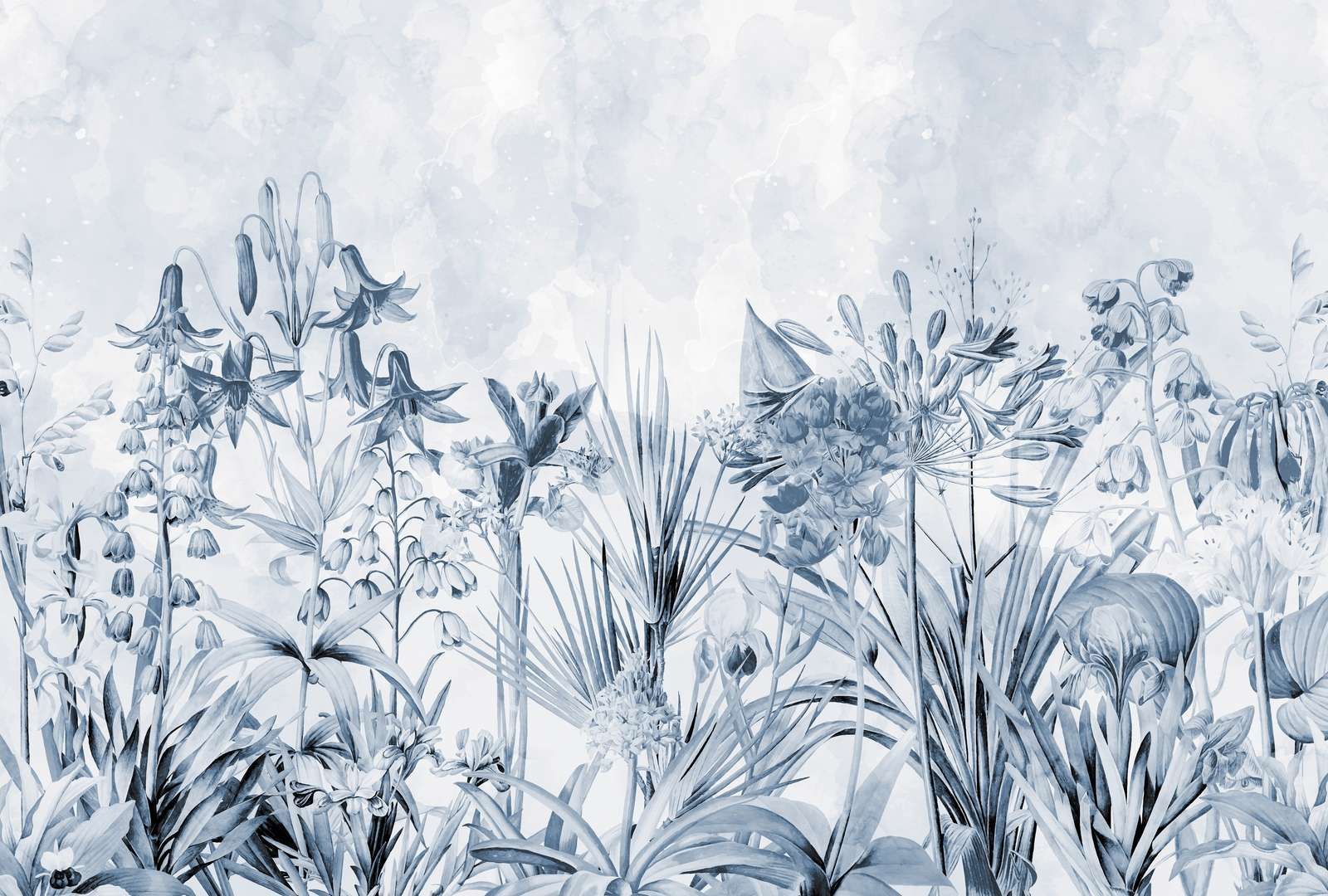 Monochrome florale Eleganz