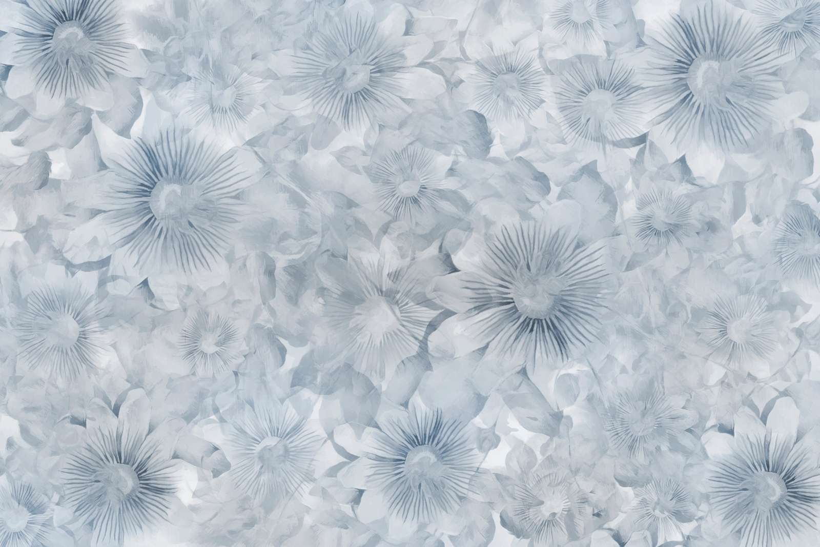 Botanische Aquarell-Eleganz Blaue Mond