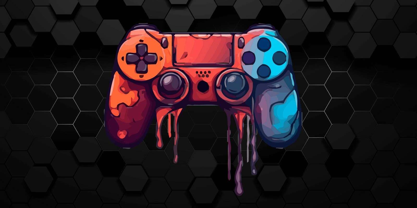 Tropfender Gamer-Controller