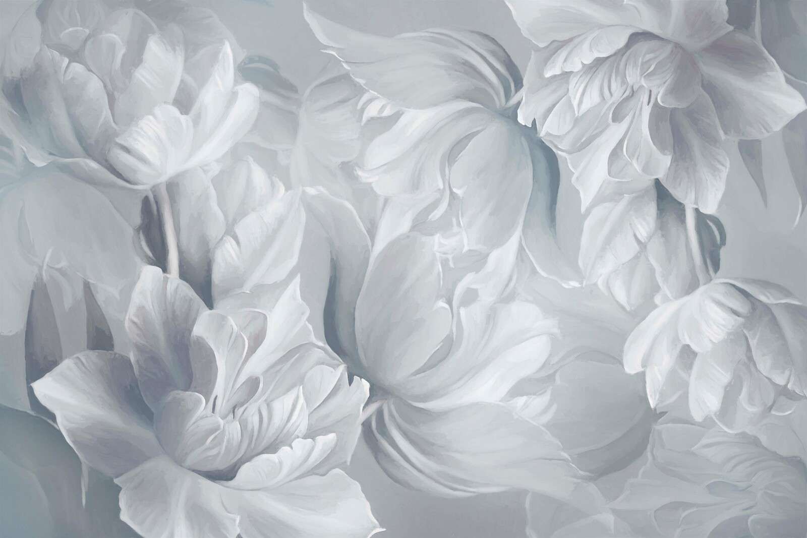 Große weiße Tulpen