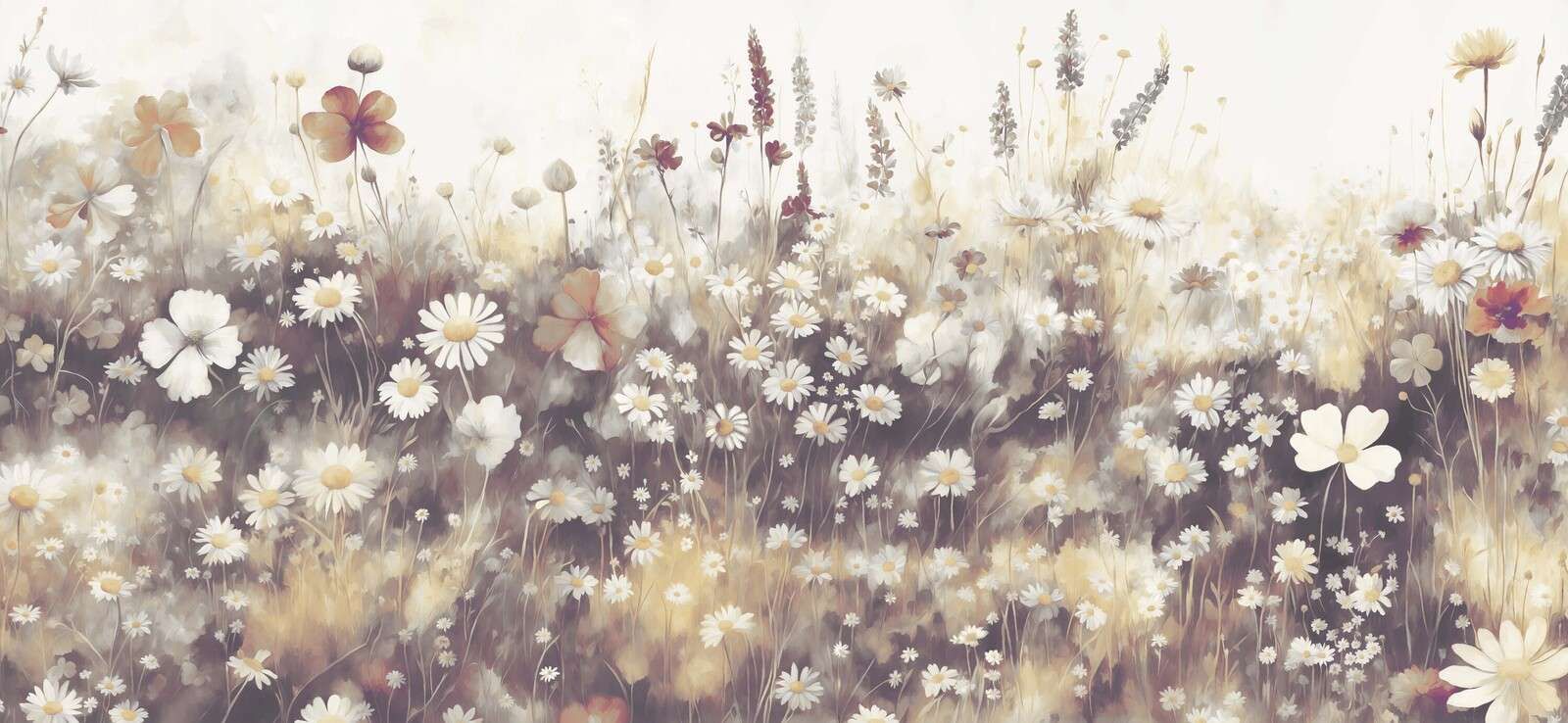 Üppiges Grün des Sommers Goldbraun