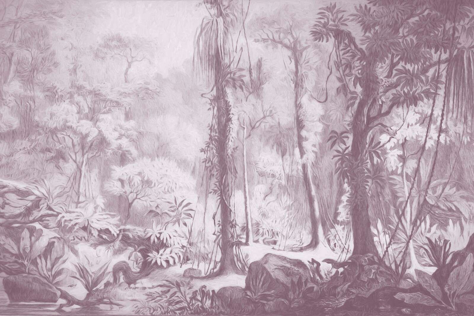 Tropischer Wald - pink