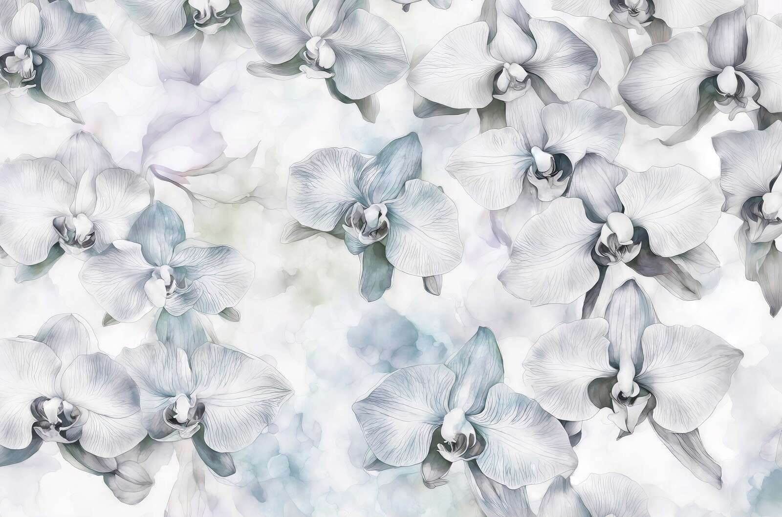 Aquarell-Orchideen Melodien