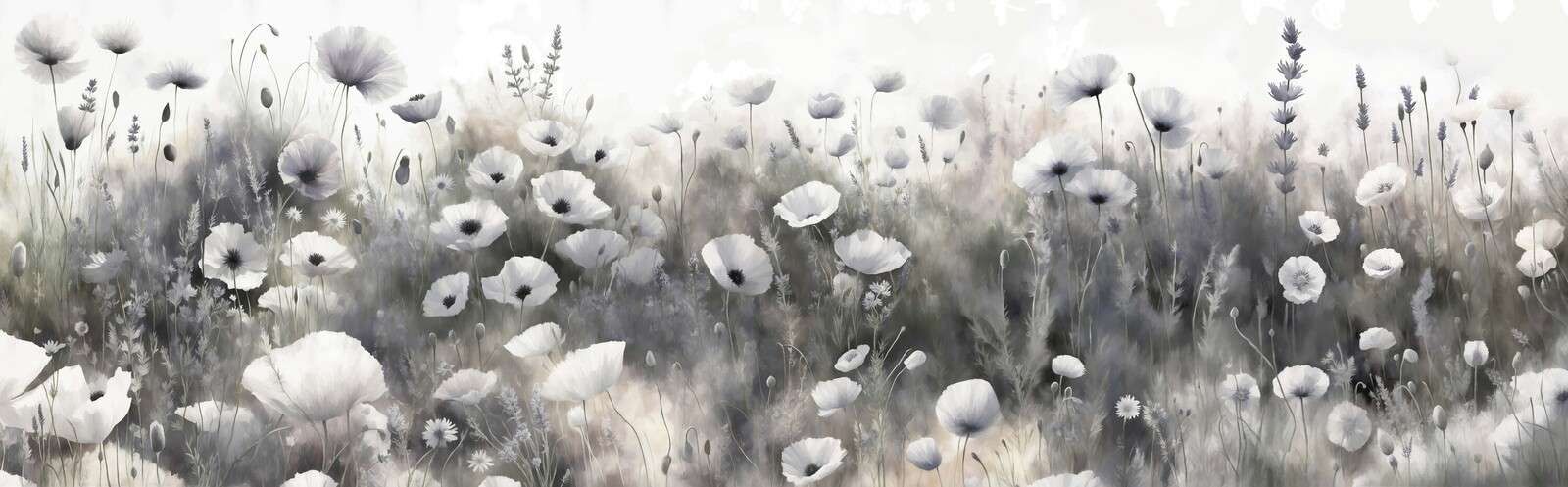Wildblumentanz - grau