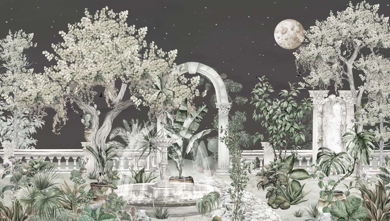 Garten bei Nacht